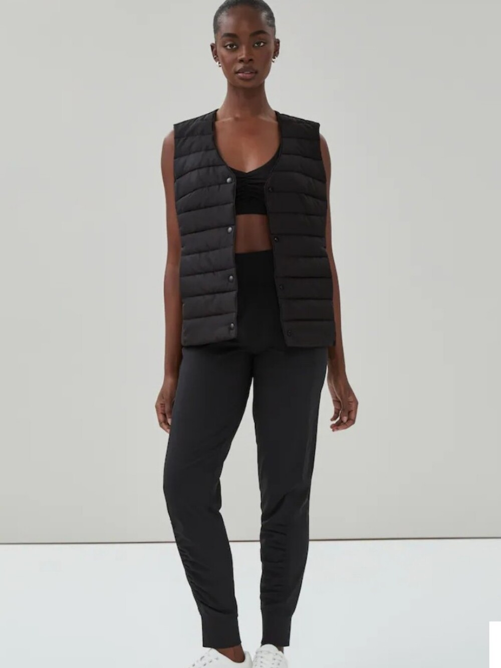 Joe Fresh Active NWOT Light Puffer Quilted  Vest -  Black XL